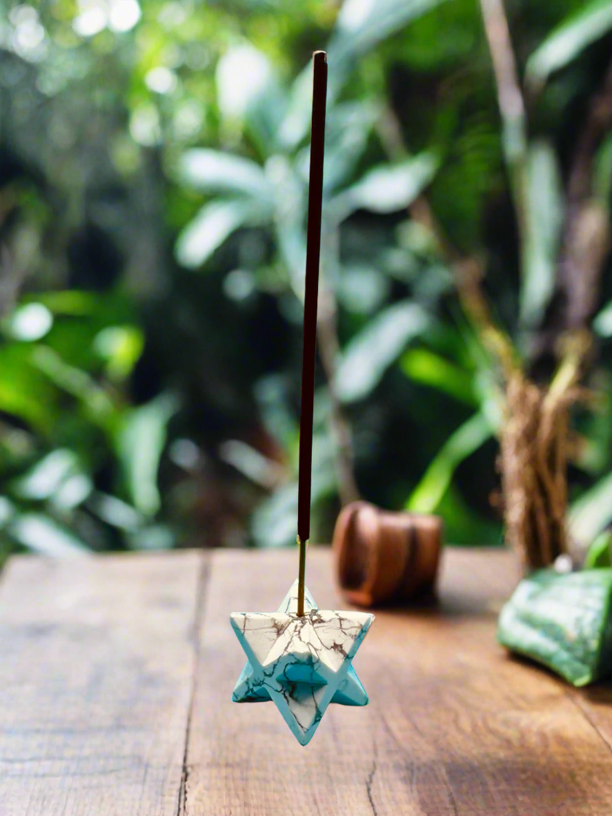Merkaba Howlite Incense Holder