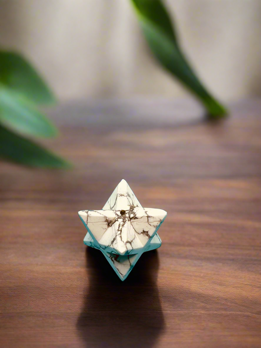 Merkaba Howlite Incense Holder