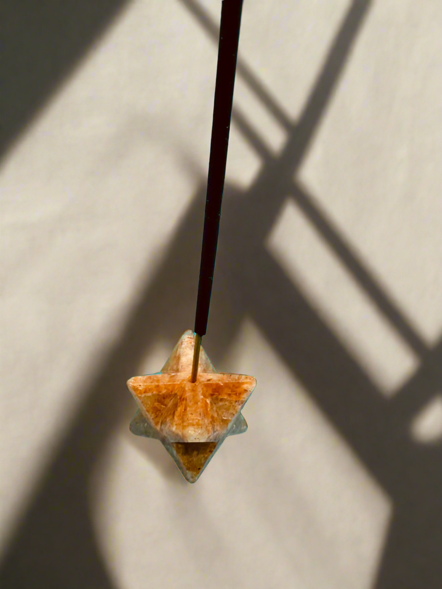 Merkaba Citrine Quartz Incense holder