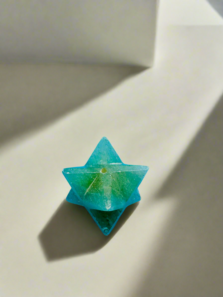 Merkaba Green aventurine incense holder