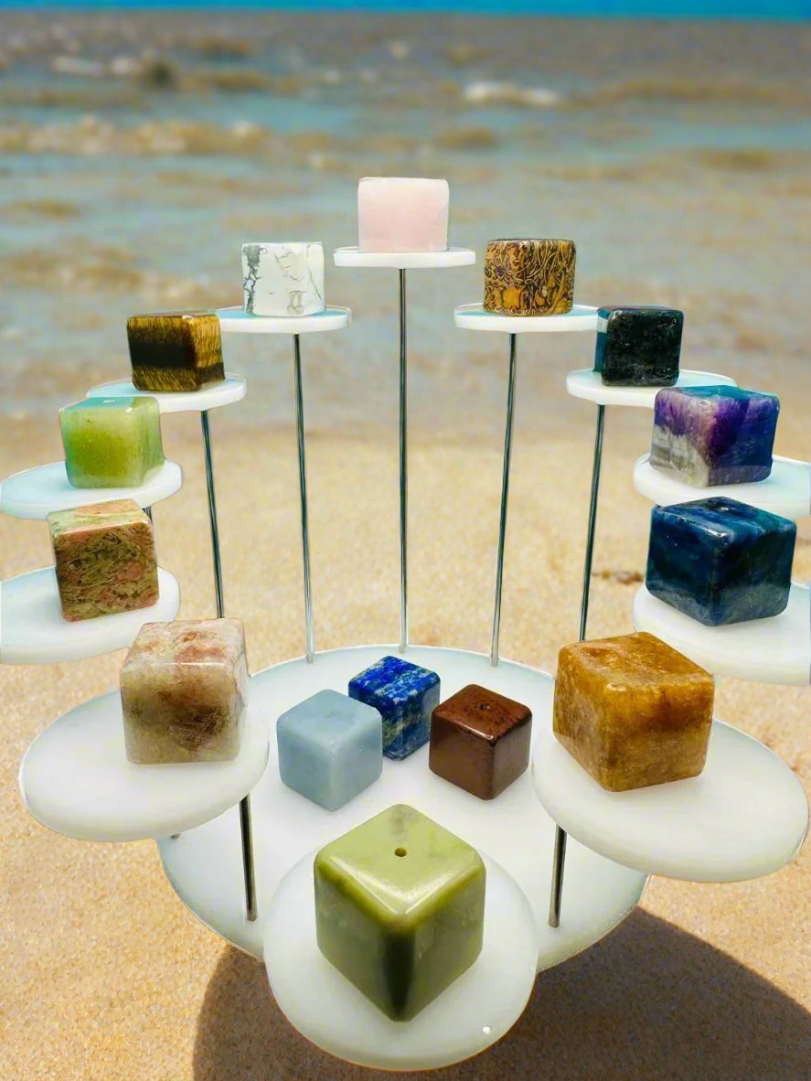 Tumbler Square Amethyst Incense holder
