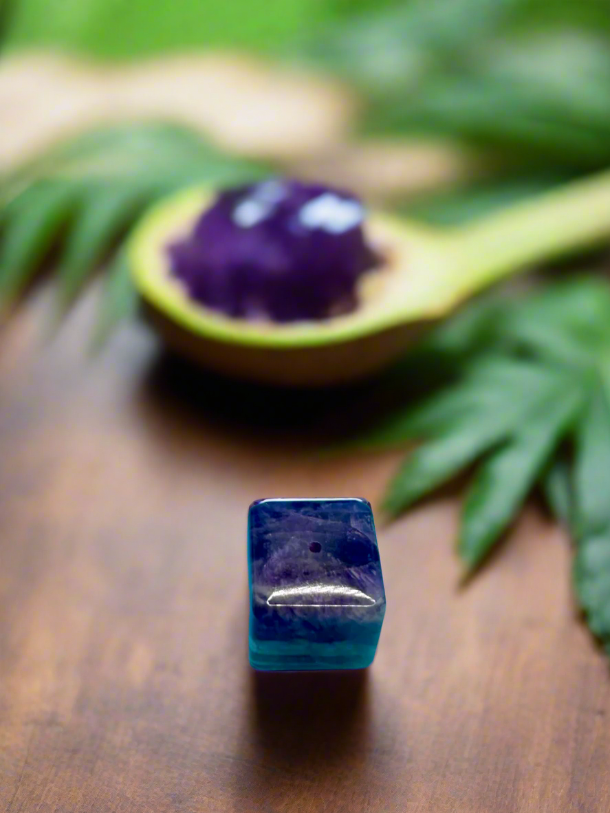 Tumbler Square Amethyst Incense holder