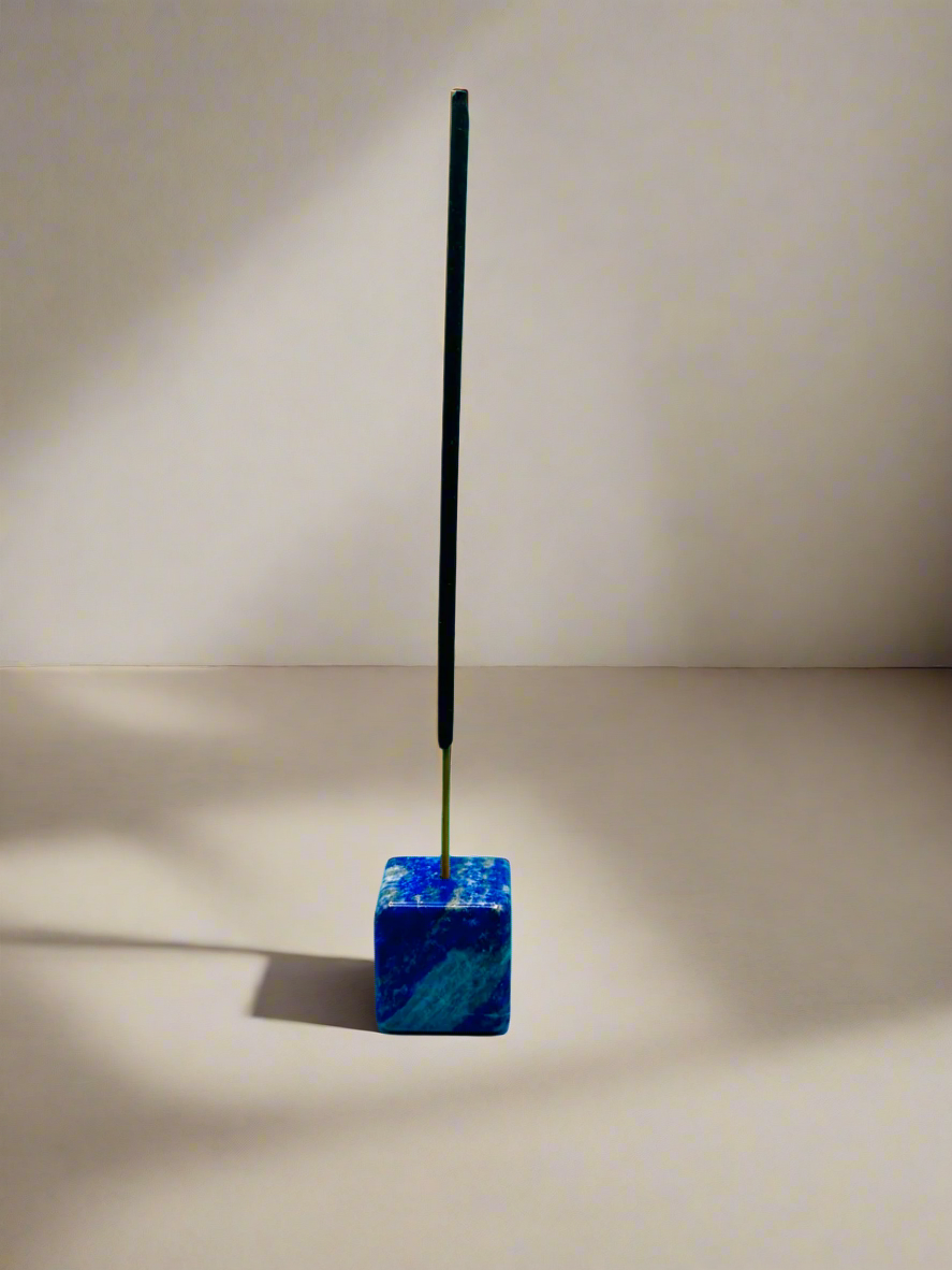 Tumbler Square Lapis Lazuli Incense holder