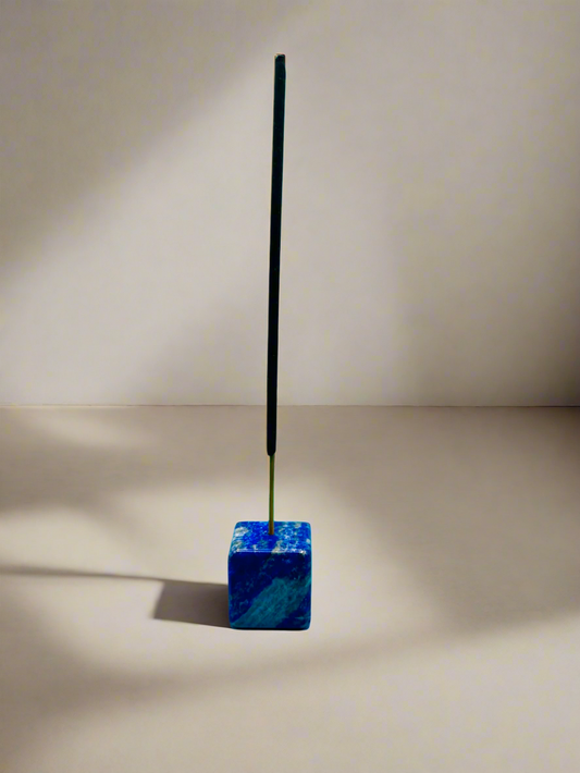 Tumbler Square Lapis Lazuli Incense holder