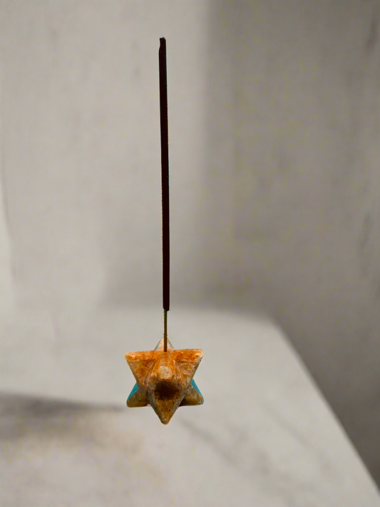 Merkaba Citrine Quartz Incense holder