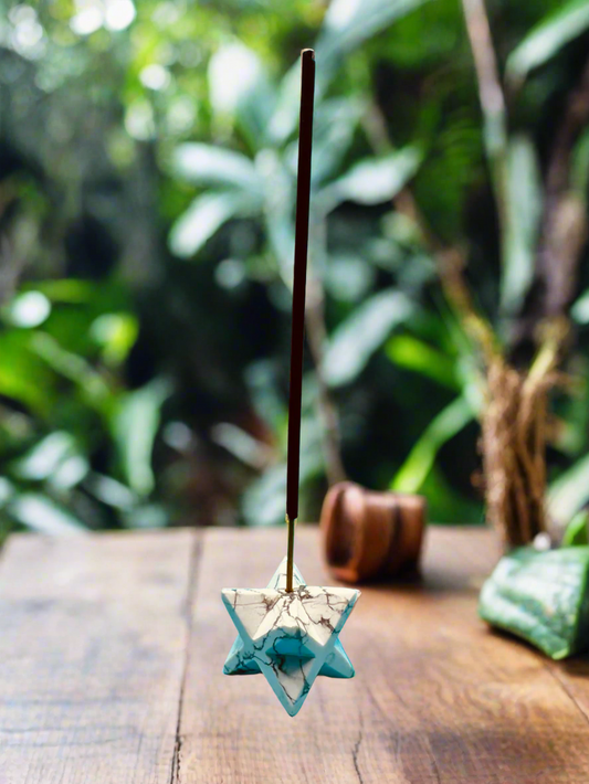 Merkaba Howlite Incense Holder
