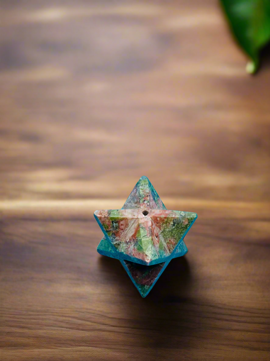 Merkaba Unakite Incense holder