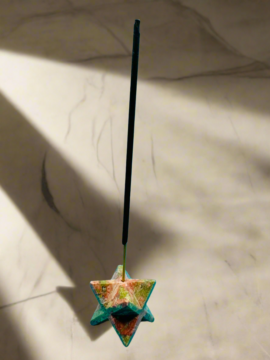 Merkaba Unakite Incense holder