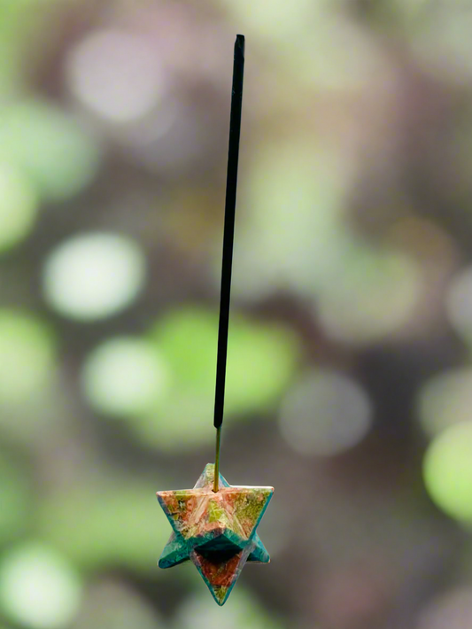 Merkaba Unakite Incense holder