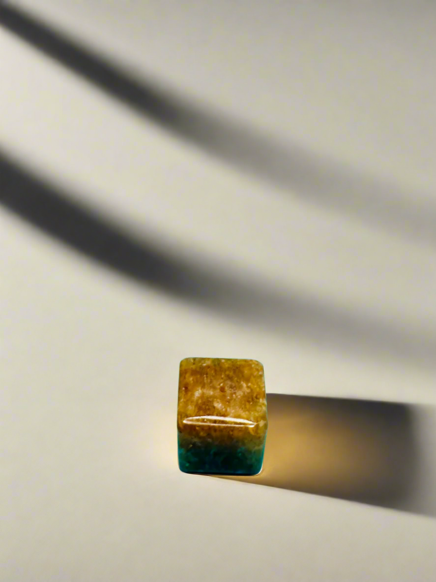 Tumbler Square Citrine quartz Incense holder