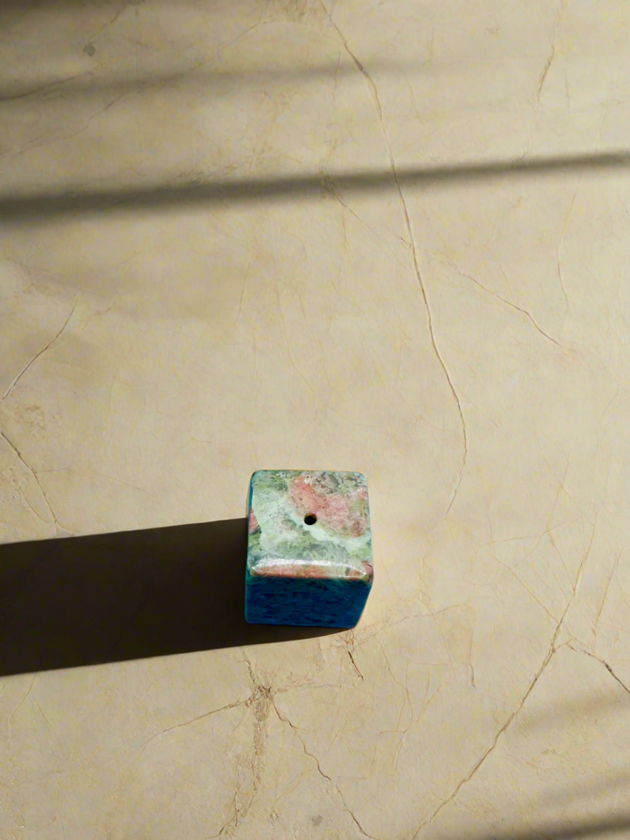 Tumbler Square Unakite Incense holder
