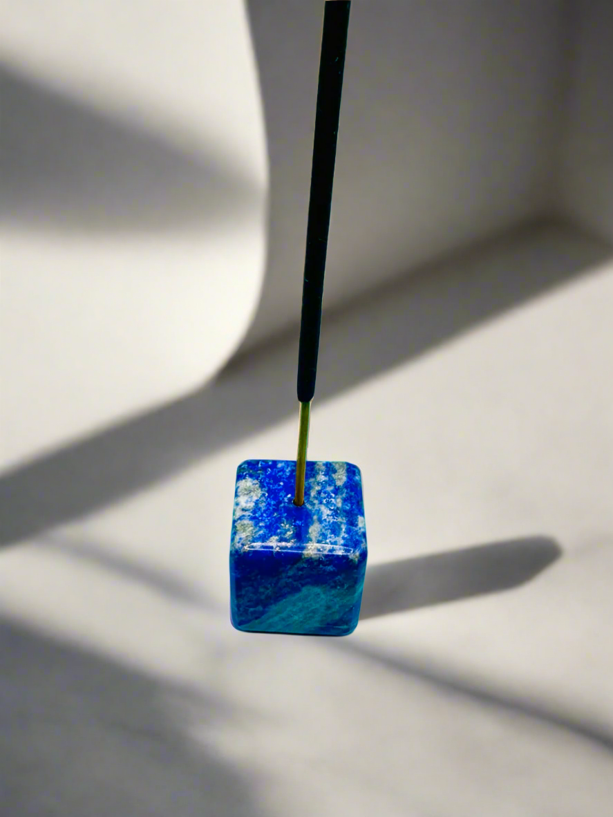 Tumbler Square Lapis Lazuli Incense holder