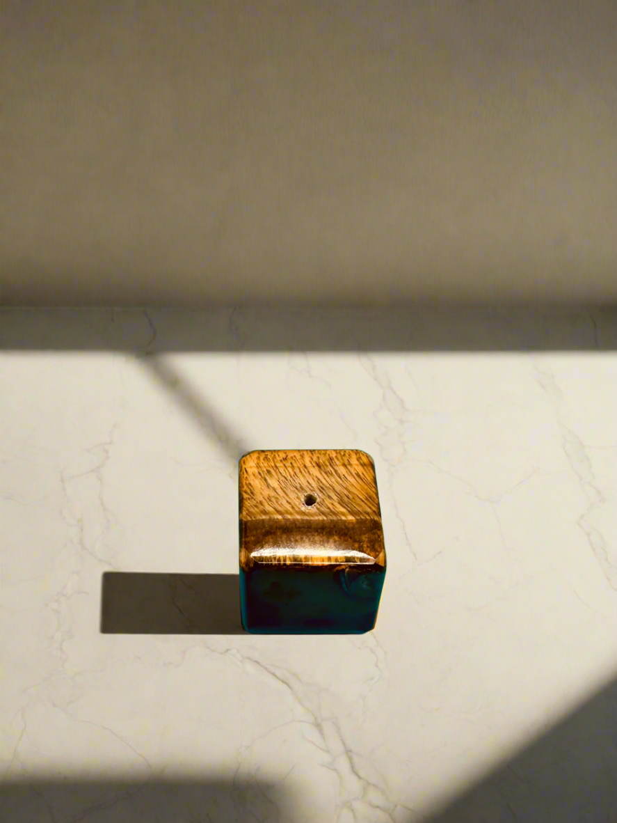Tumbler Square Tiger stone Incense holder